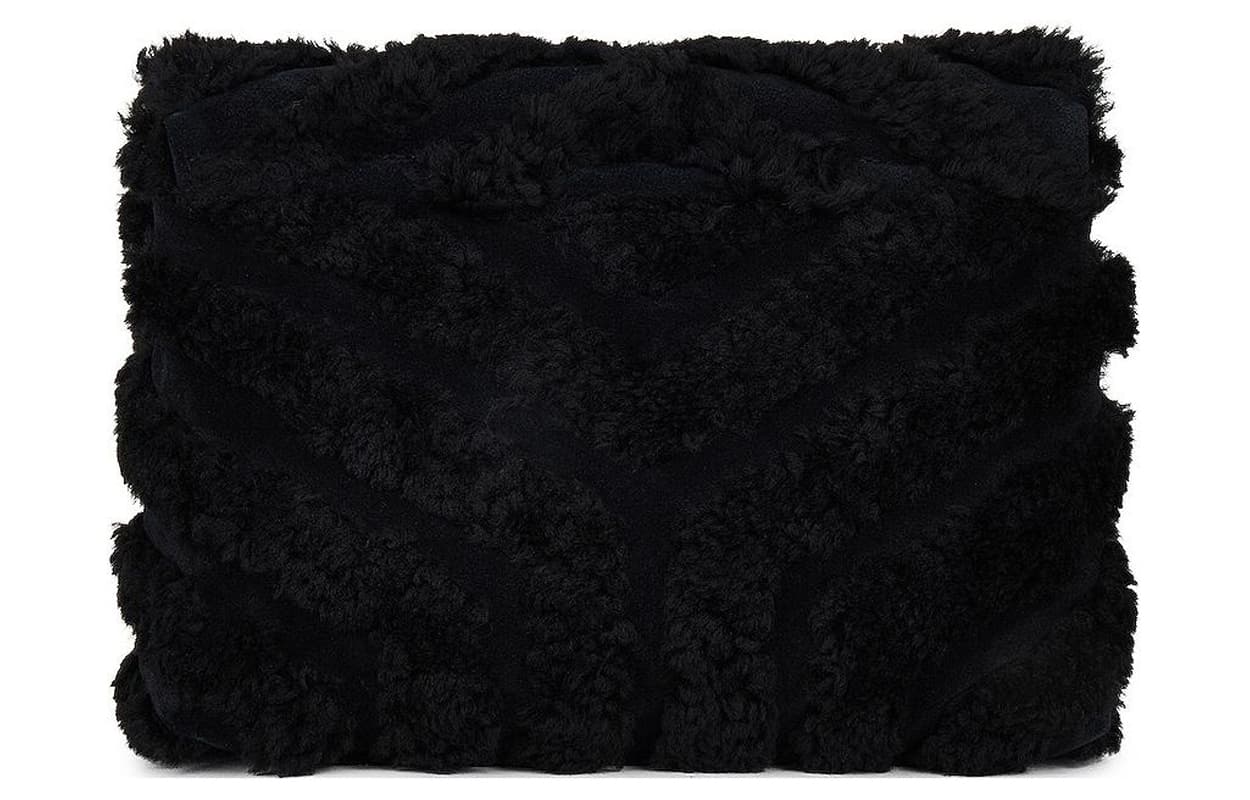 SAINT LAURENT LOULOU Портативная сумка через плечо из телячьей кожи Женская черная сумка через плечо