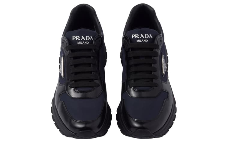Кроссовки PRADA Prax Re-Nylon Черный Синий