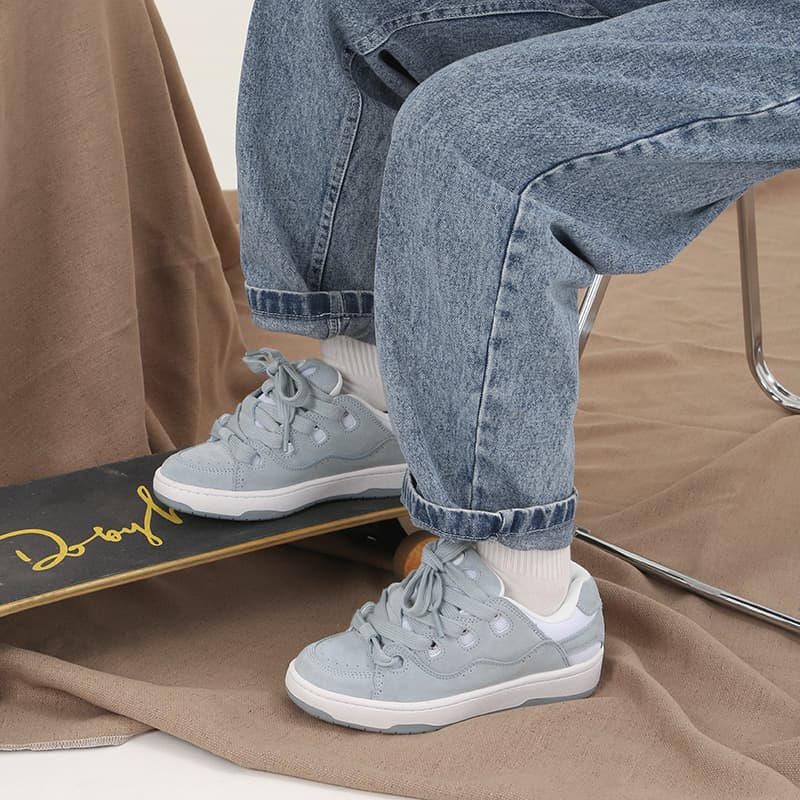 Ollieskate Cold Cemented Puffy Shoes Низкие туфли для скейтборда Унисекс Ice Blue