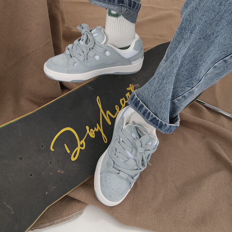 Ollieskate Cold Cemented Puffy Shoes Низкие туфли для скейтборда Унисекс Ice Blue