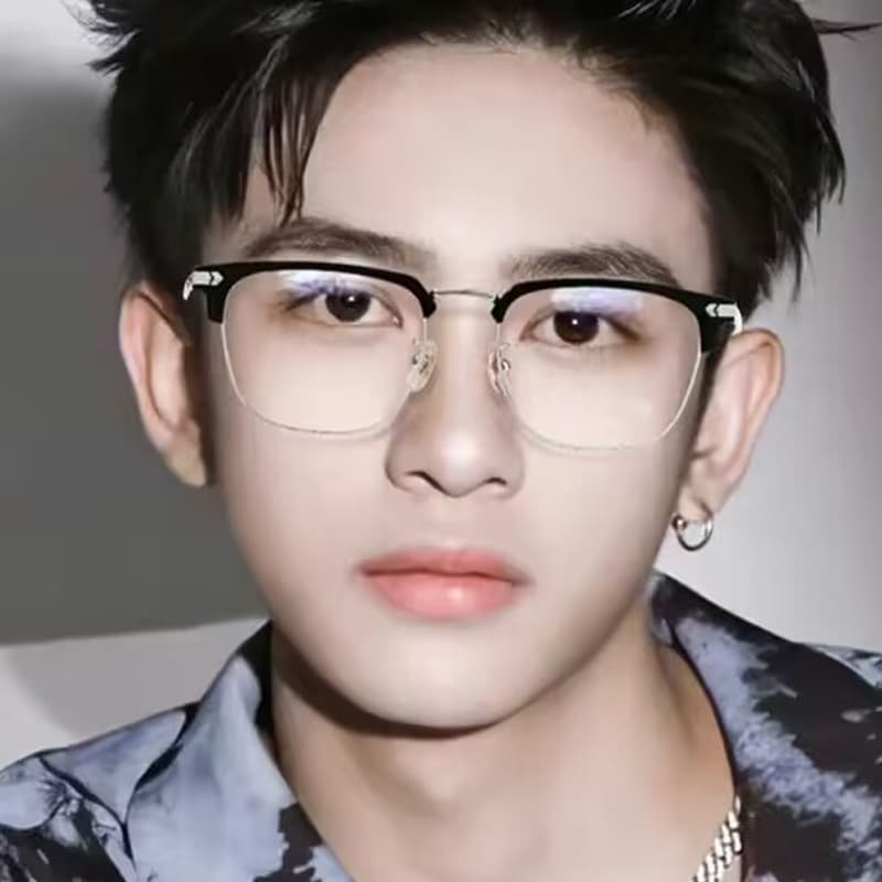 MUZU Browline Синие светозащитные очки мужские