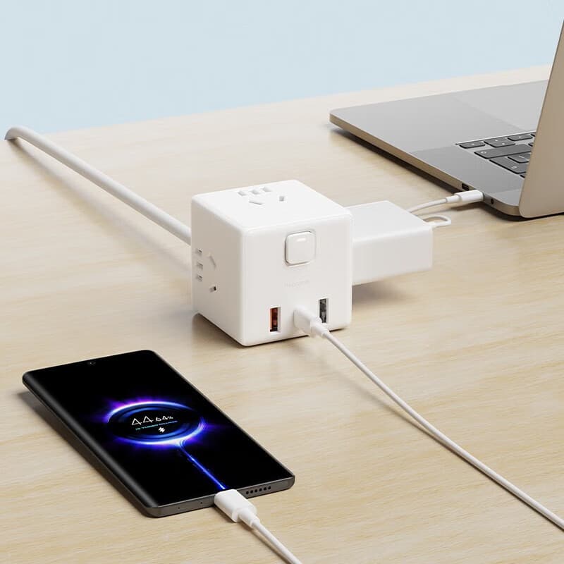 Проводная быстрая зарядка Xiaomi 33 Вт, версия 2A1C Magic Cubes Converters Pro