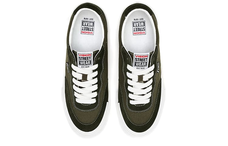 Vision Street Wear Туфли для скейтборда с плоским верхом и низким верхом Унисекс Оливково-зеленый