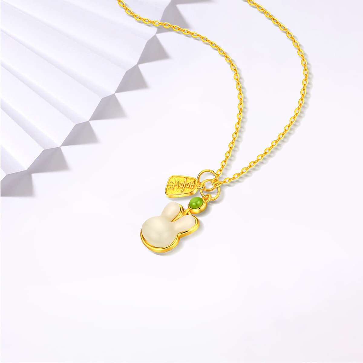 SHARK BABY Hetian Jade 925 Серебряные ожерелья женские бледно-зеленовато-белый нефрит