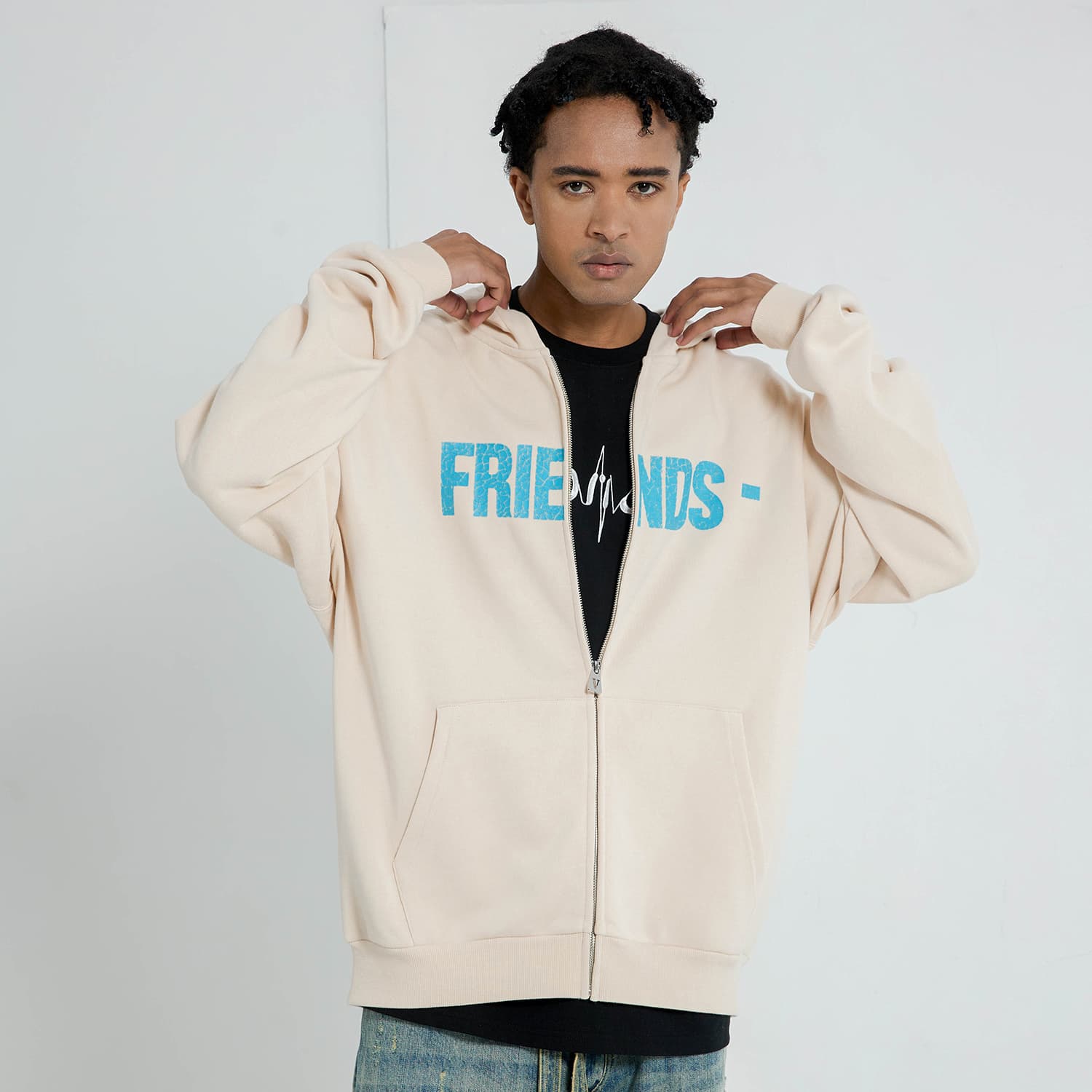 VLONE Толстовки Унисекс Бежевый