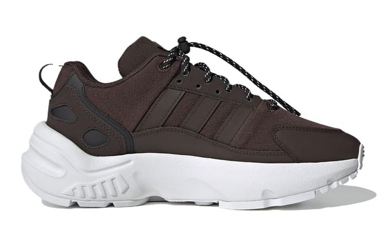 Adidas Originals ZX 22 Противоскользящая и износостойкая легкая спортивная повседневная обувь Кофе-подростки