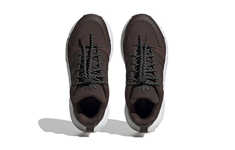 Adidas Originals ZX 22 Противоскользящая и износостойкая легкая спортивная повседневная обувь Кофе-подростки