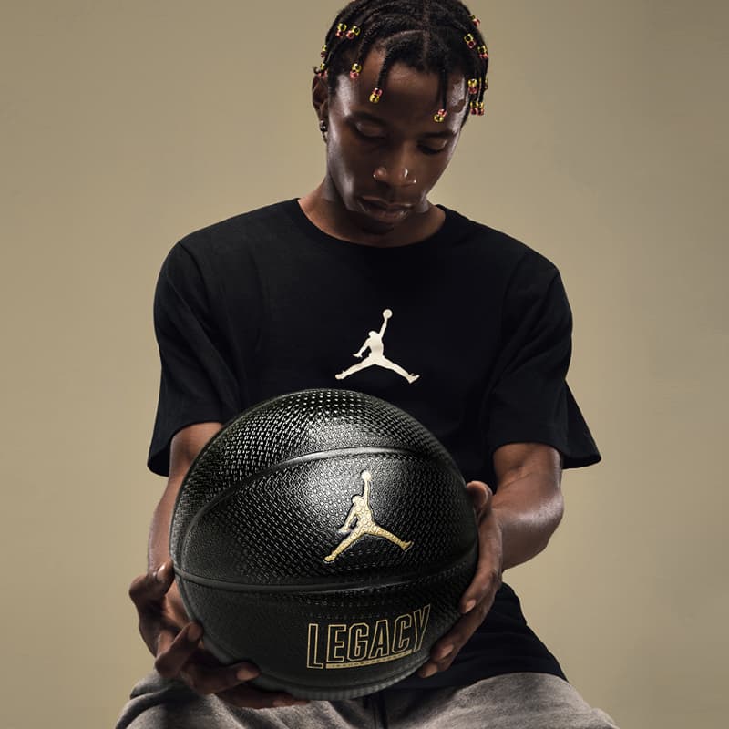 Jordan PU Basketball Black Gold, размер 7, тренировочные унисекс