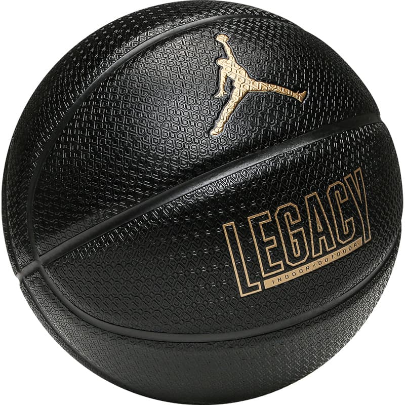 Jordan PU Basketball Black Gold Size 7 Training Unisex