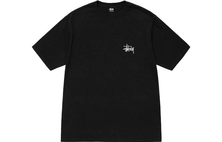 Футболка Stussy Basic, окрашенная пигментом