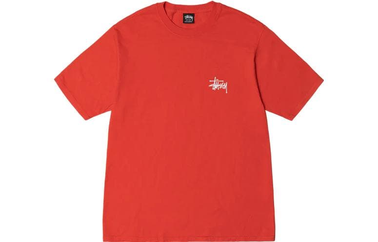 Футболка Stussy Basic, окрашенная пигментом