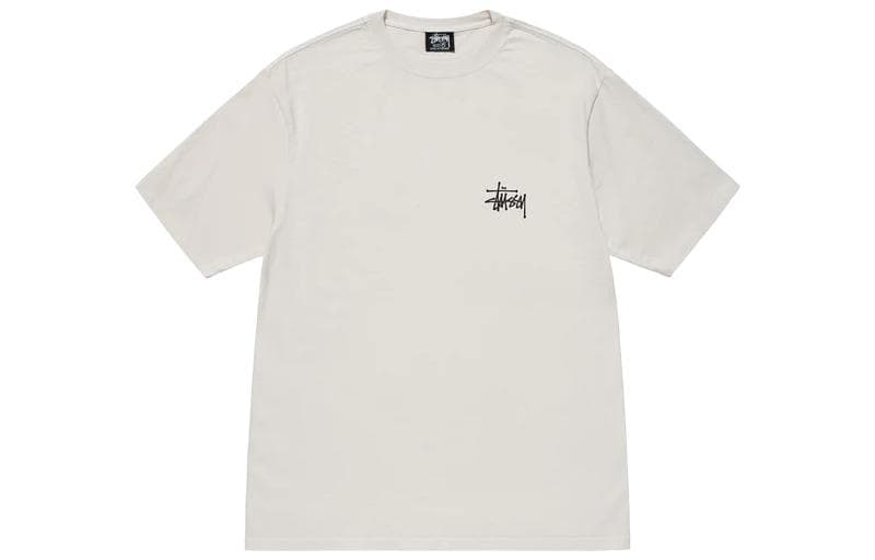 Футболка Stussy Basic, окрашенная пигментом
