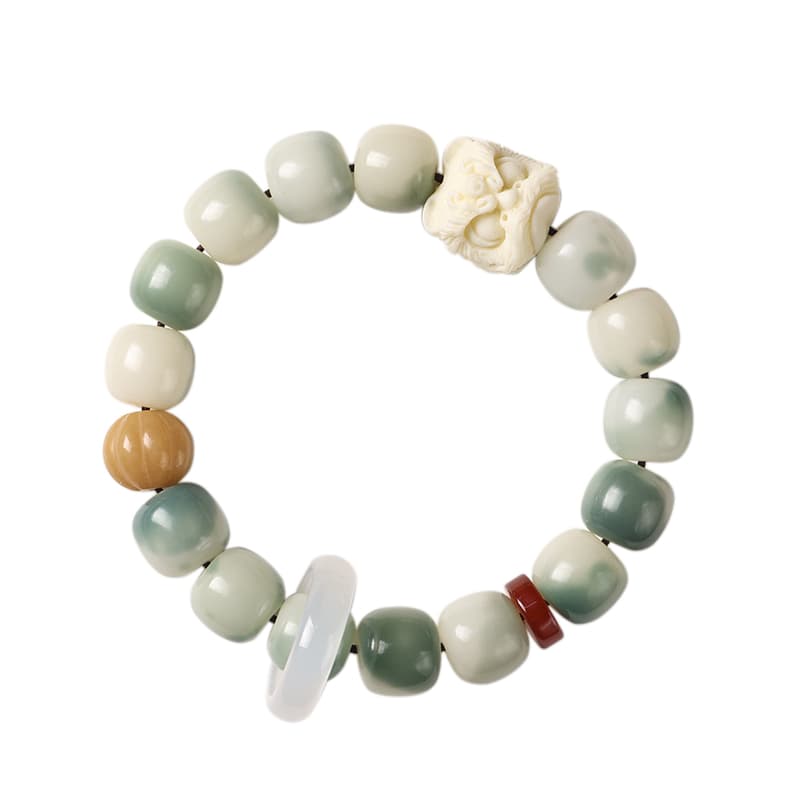 BGUUY White Jade Bodhi Bracelets Unisex