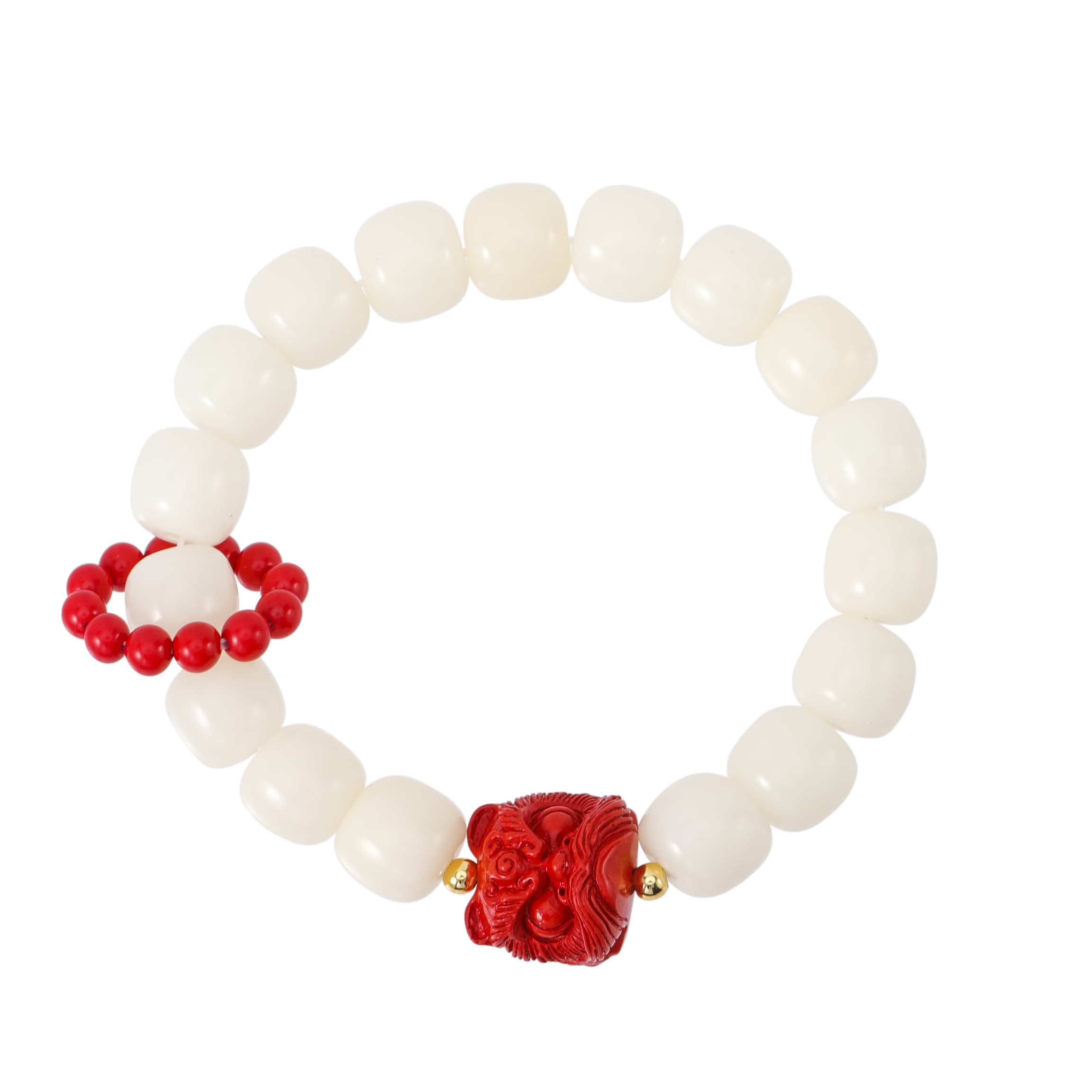 BGUUY Белый нефритовый браслет Бодхи унисекс