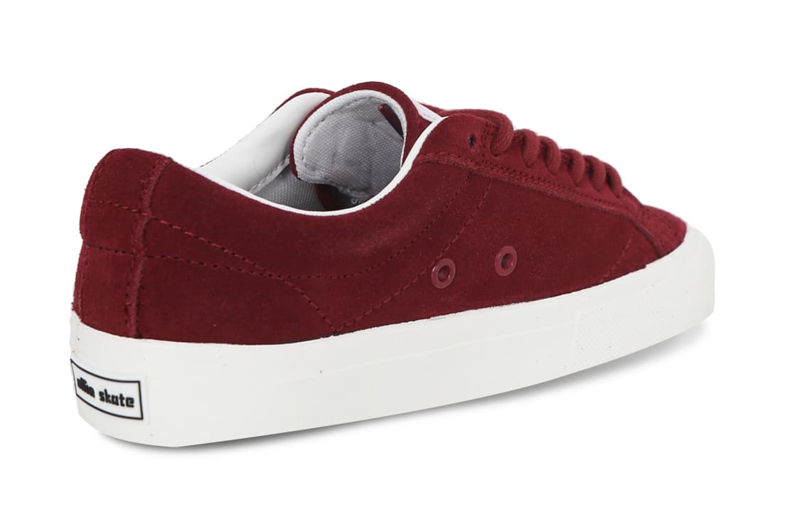 Ollieskate противоскользящие амортизаторы низкие туфли для скейтборда унисекс бордовые