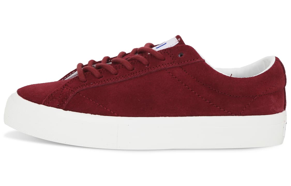 Ollieskate Slip Resistant Shock Absorbers Low top Skateboard Shoes Unisex Burgundy