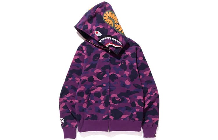 Bape Color Camo Shark Full Zip Hoodie SS23