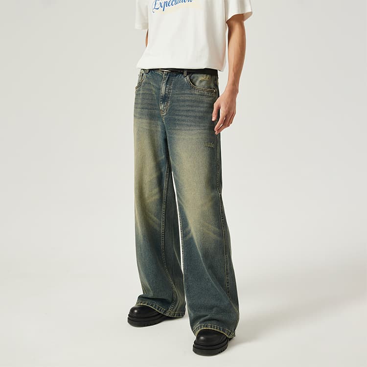 Джинсы DIMC унисекс винтажные синие