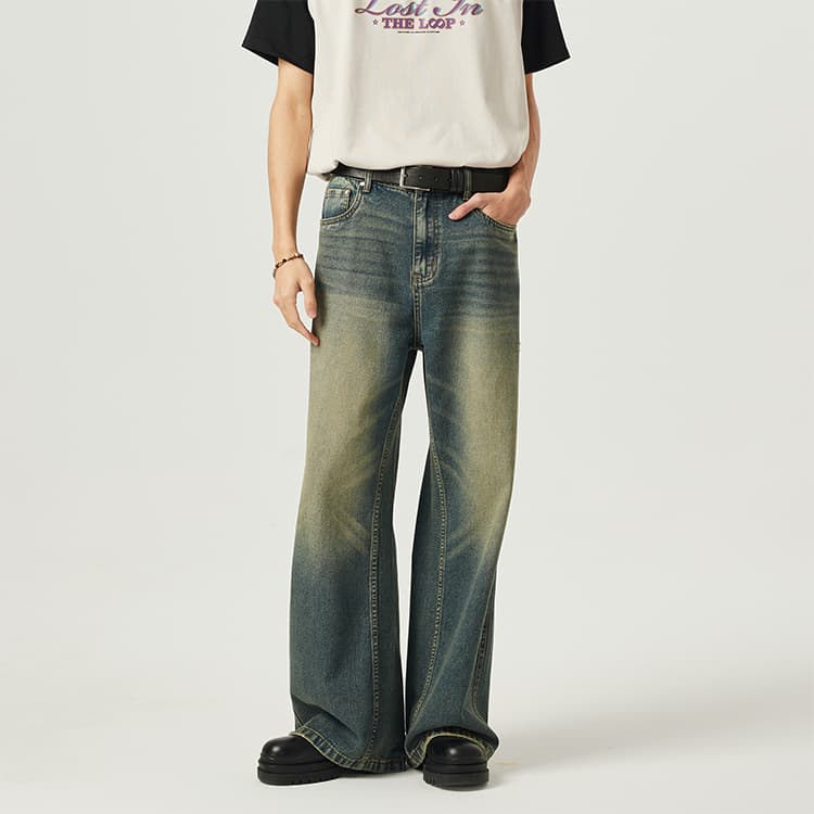 Джинсы DIMC унисекс винтажные синие