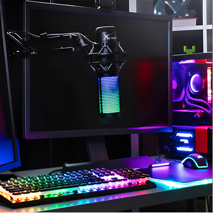 HYPERX Sound Wave S QuadcastS USB-драйвер Бесплатный микрофон для потокового вещания в прямом эфире