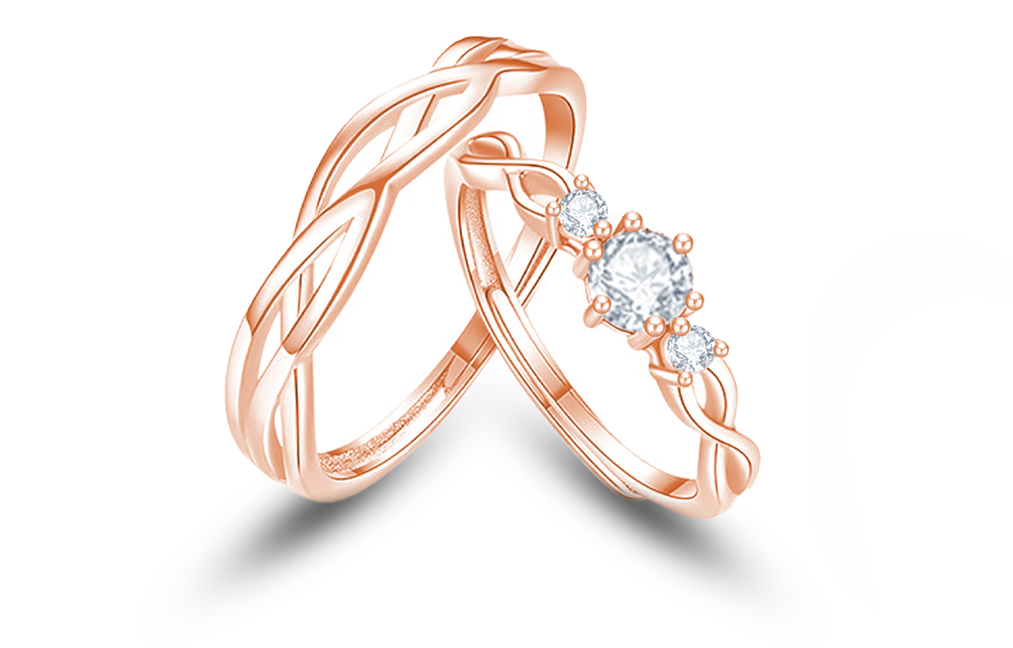 ТАКИЕ ХОРОШИЕ серебряные парные кольца S925 унисекс