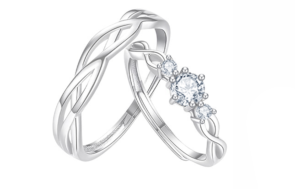 ТАКИЕ ХОРОШИЕ серебряные парные кольца S925 унисекс