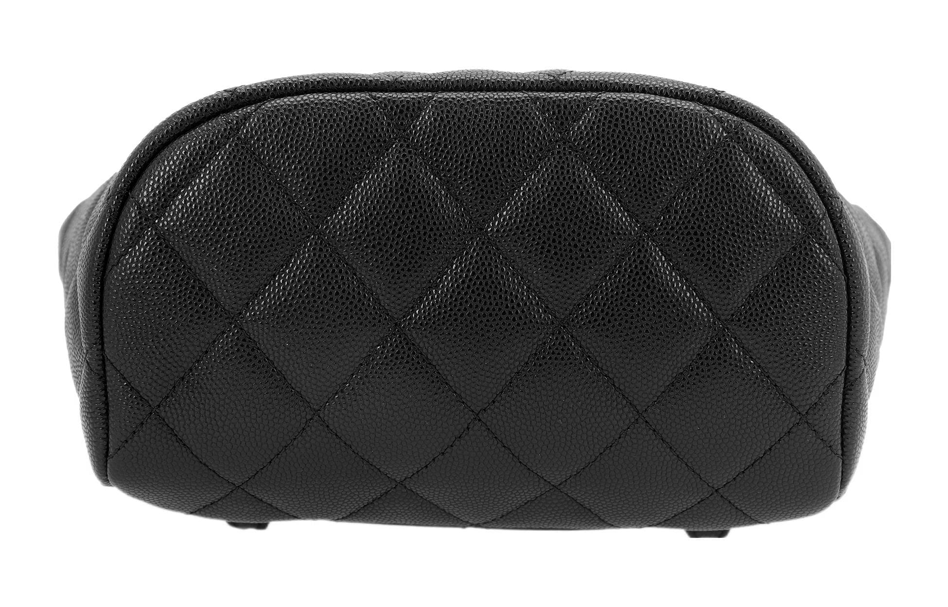 Маленький рюкзак CHANEL 23S из зерненой телячьей кожи, черный AS4058