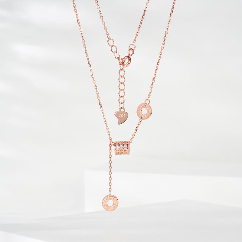 Женские ожерелья из стерлингового серебра CHOW TAI SENG