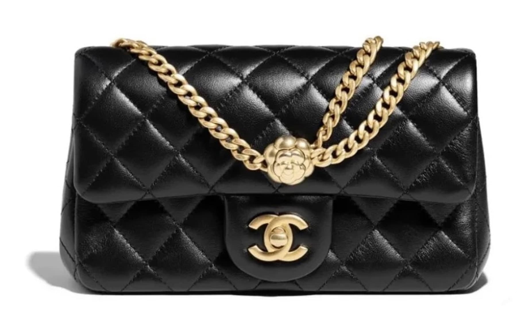 CHANEL Classic Flap CF Sheepskin Chain Bag, Shoulder Bag, Crossbody Bag Mini Women's Black