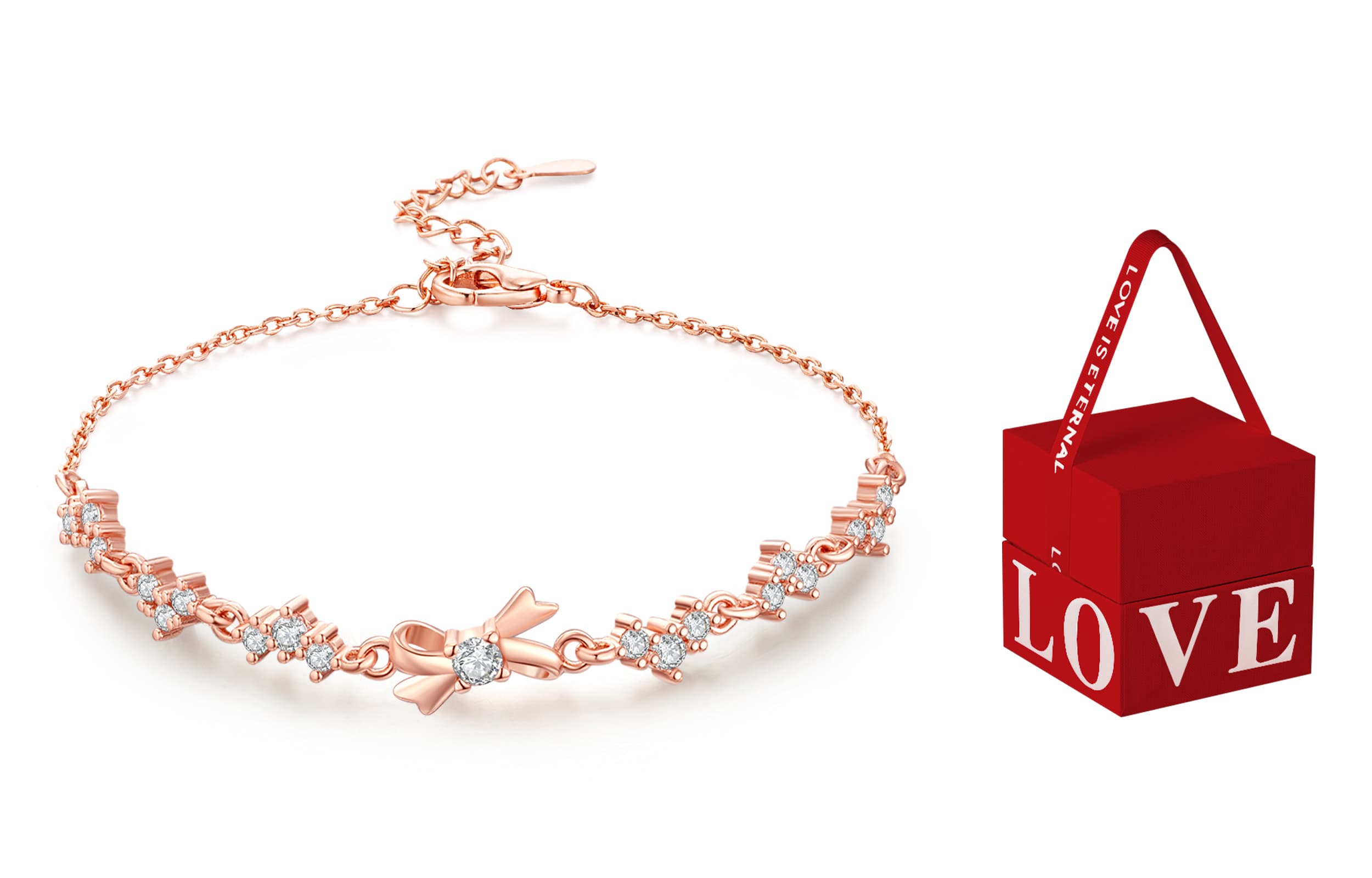 Женские браслеты Jodie&Kevin с цирконом, серебро