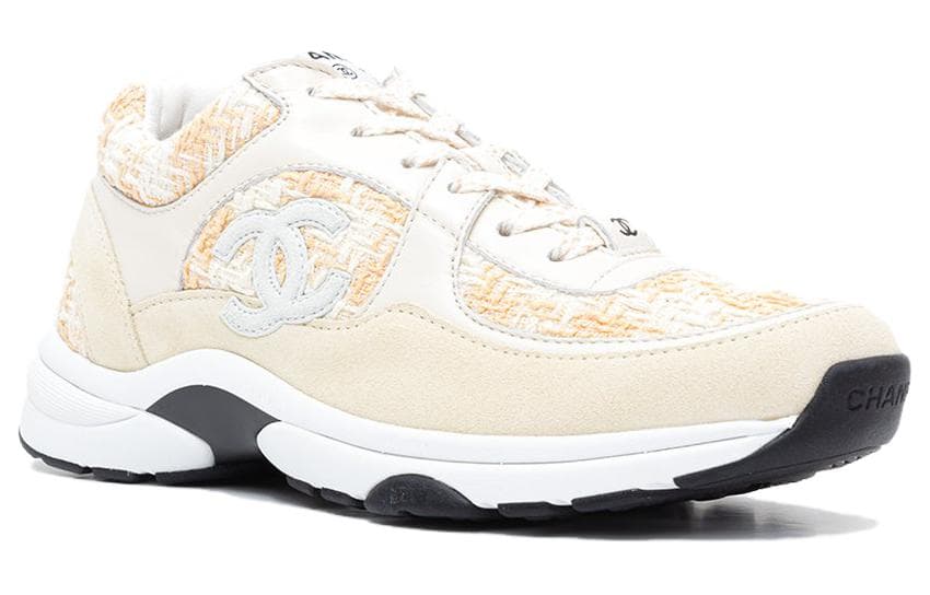 CHANEL Низкие повседневные туфли женские оранжево-бежевые