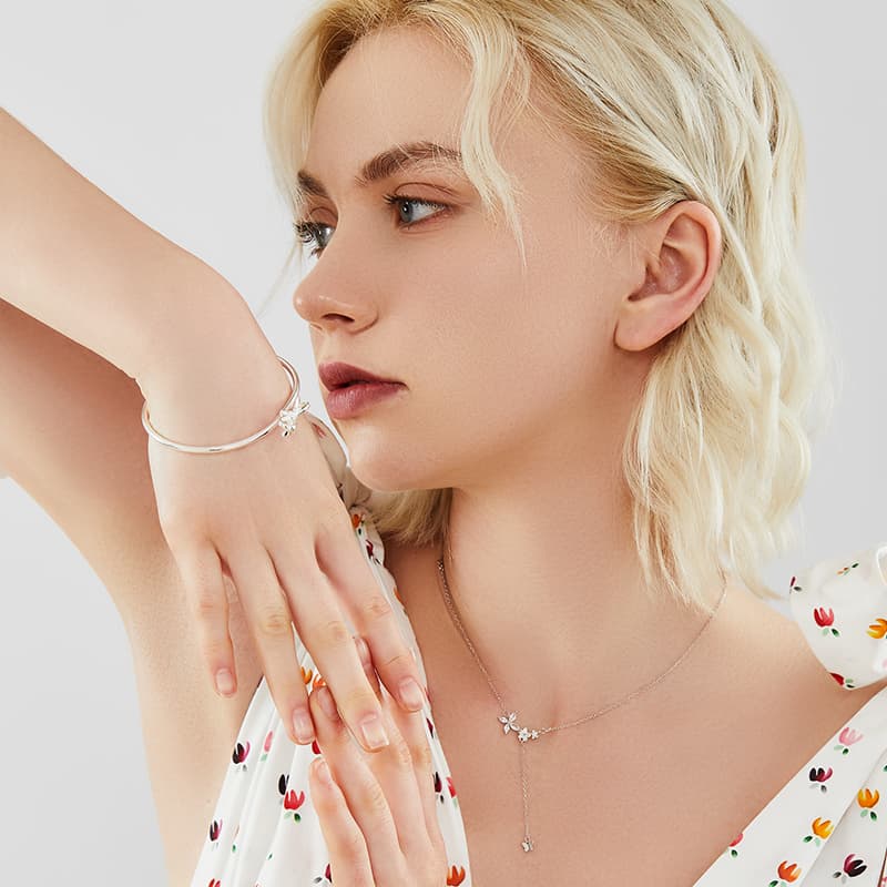 DAISY BEAUTY S999 Серебряные женские браслеты