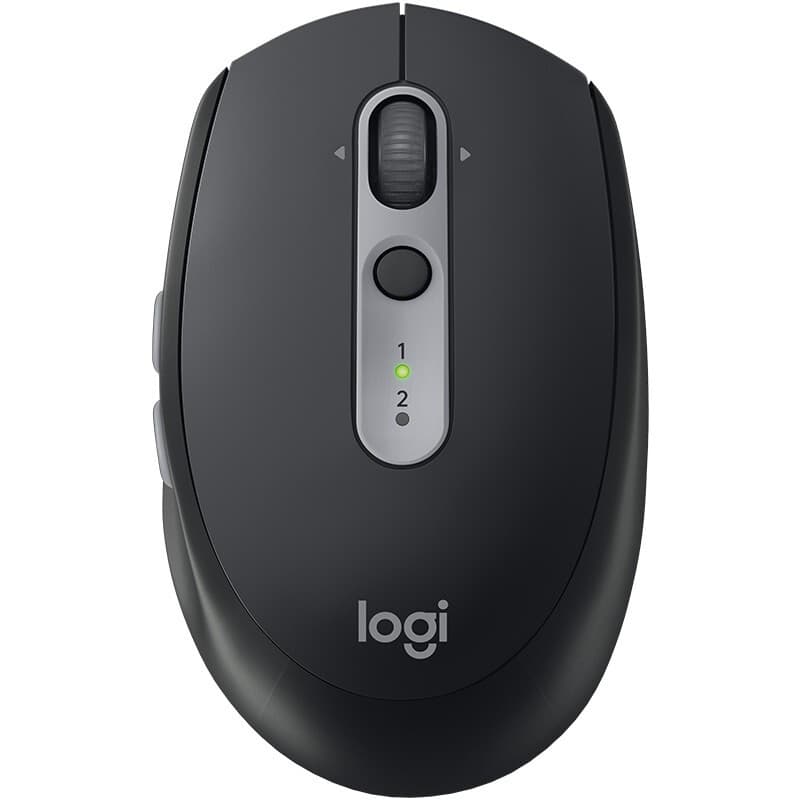 Logitech M590 Wireless, Bluetooth Silent Dual Mode, Instant Switch Between Two Devices, Office Symmetry