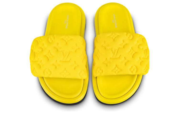 LOUIS VUITTON Шлепанцы женские желтые