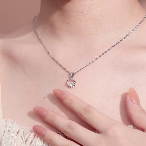 Женские изящные серебряные ожерелья Teddy Bear Collection S999