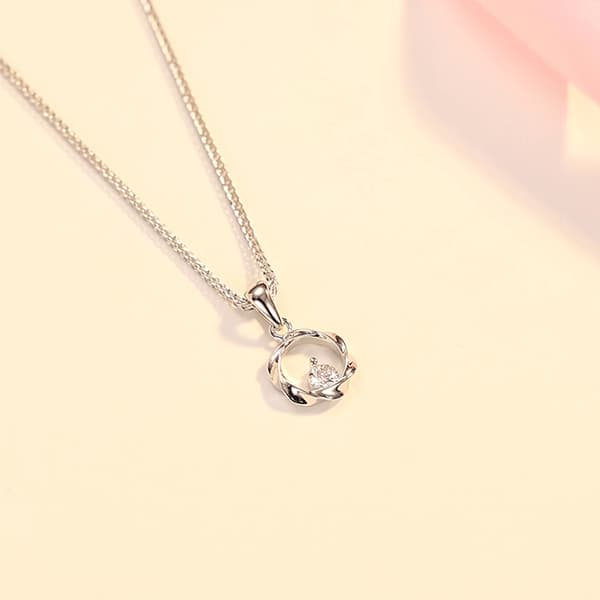 Женские изящные серебряные ожерелья Teddy Bear Collection S999