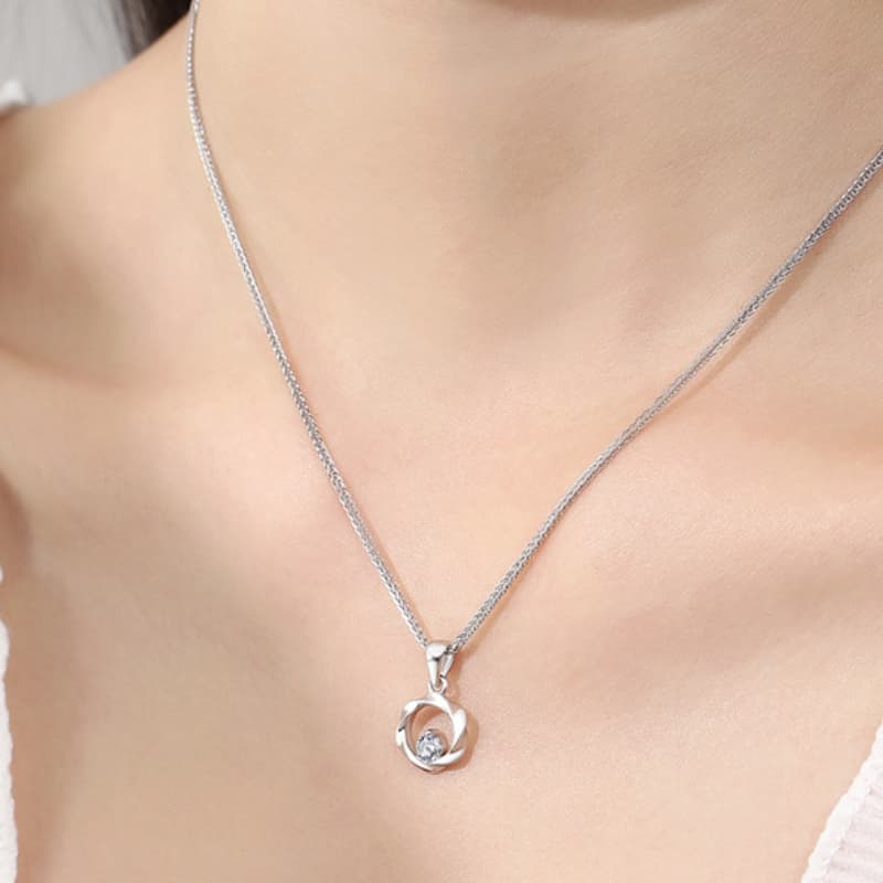 Женские изящные серебряные ожерелья Teddy Bear Collection S999