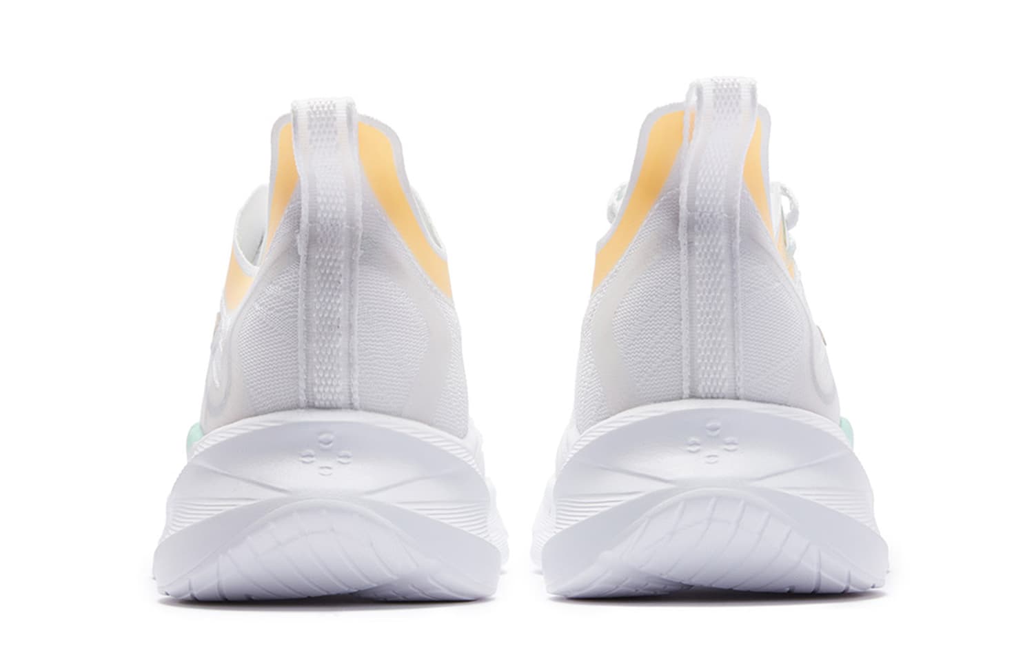 QIAODAN Light Speed ​​3.0PLUS Амортизаторы Нескользящие низкие повседневные кроссовки мужские белые зеленые