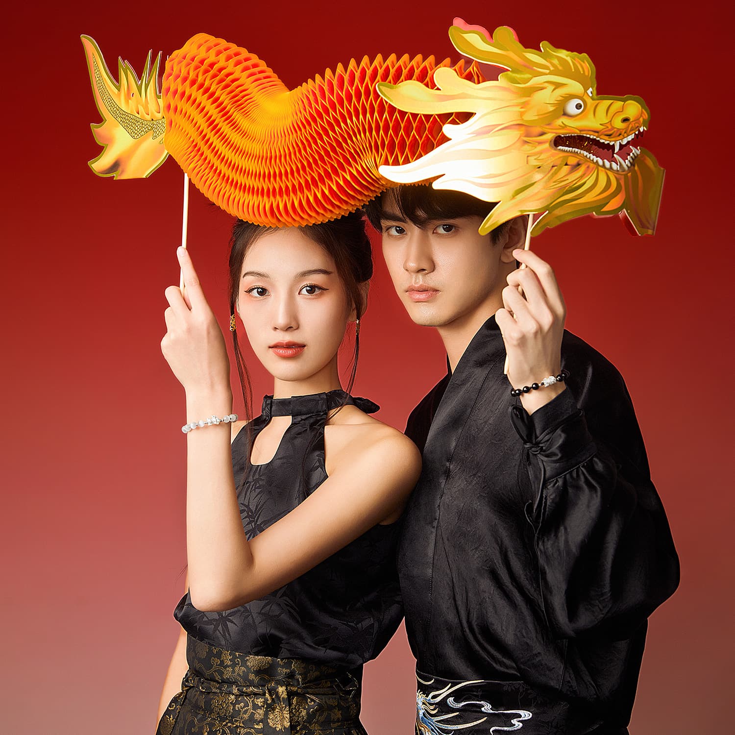 STYLEJING Браслеты с розовыми кристаллами унисекс