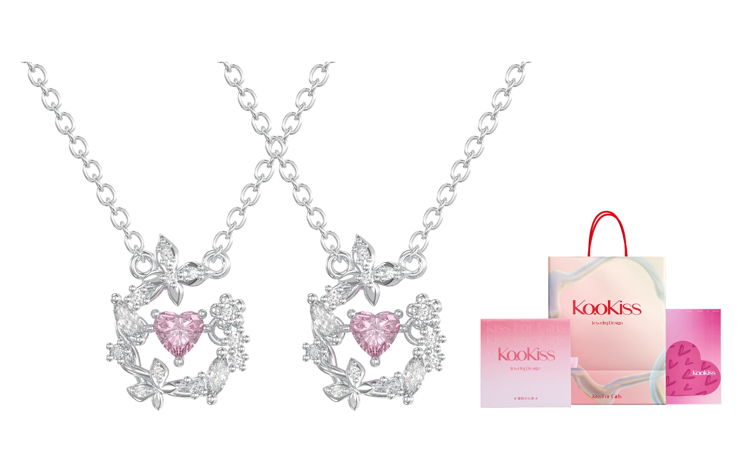 KOOKISS S925 Серебро/Сплав Ожерелья Унисекс Серебро