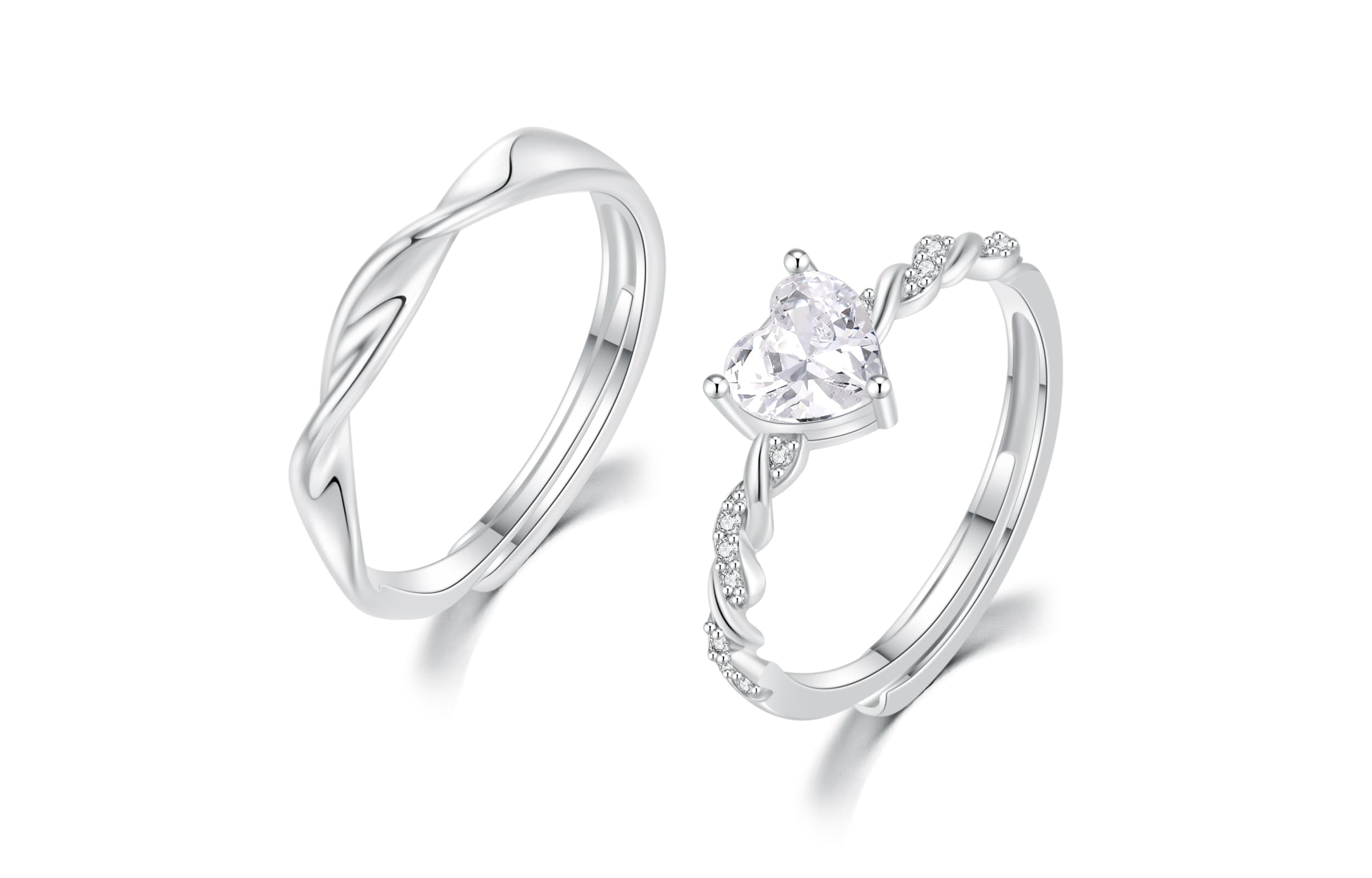 Кольца со сверкающими стразами TEEX унисекс