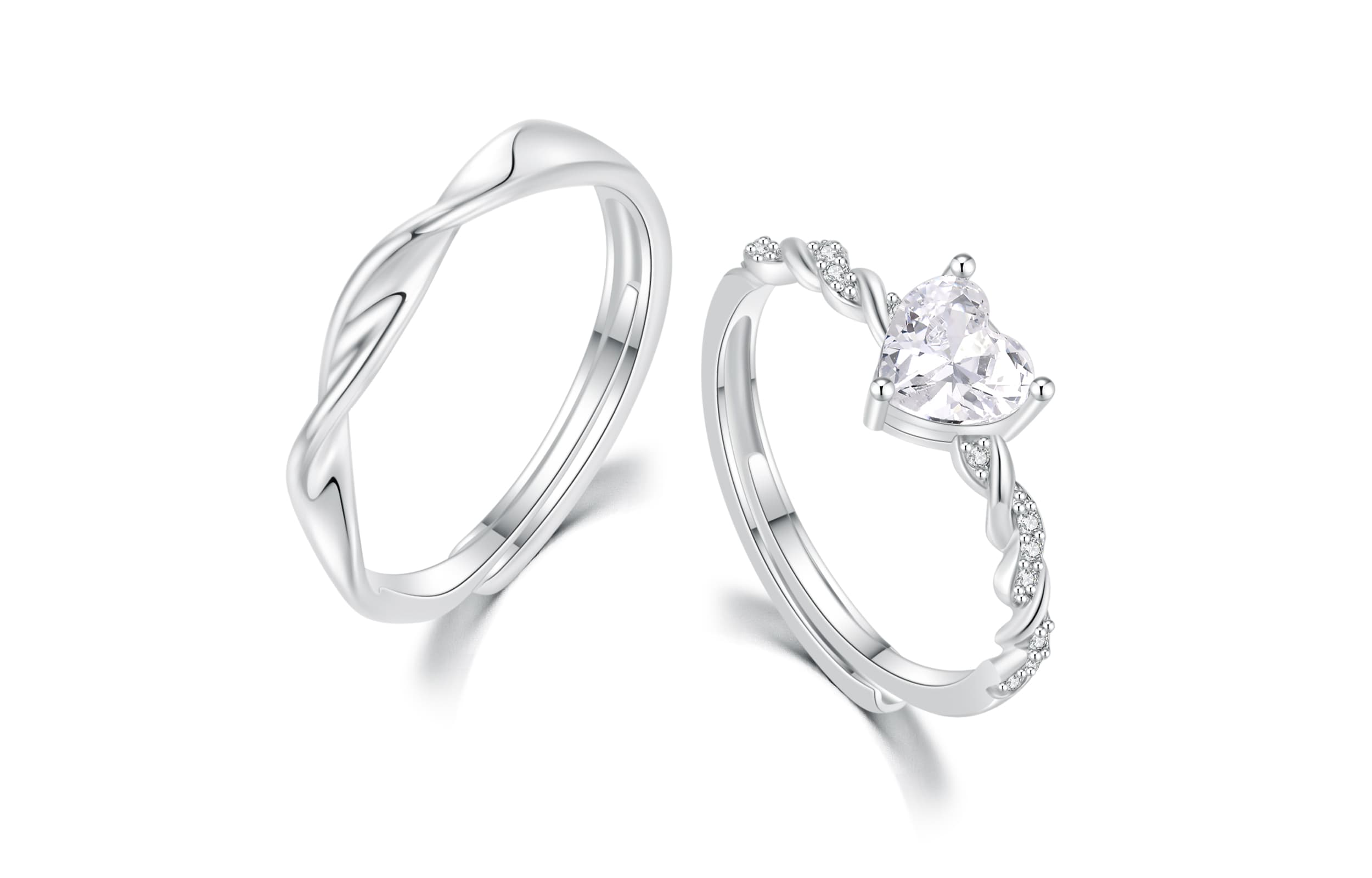 Кольца со сверкающими стразами TEEX унисекс