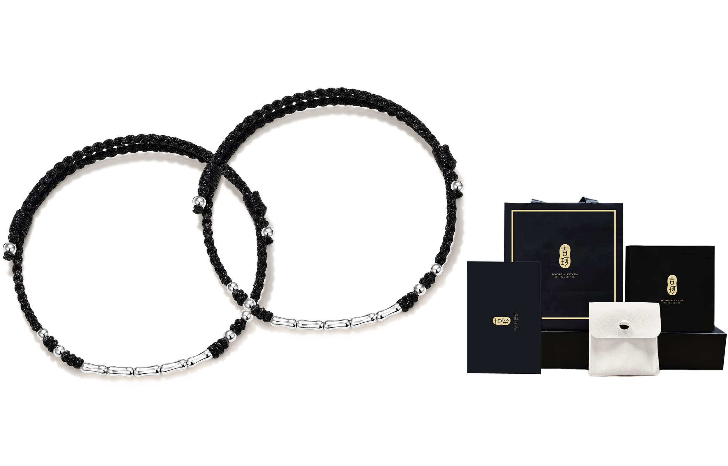 Плетеные браслеты-нитки Jodie&Kevin унисекс