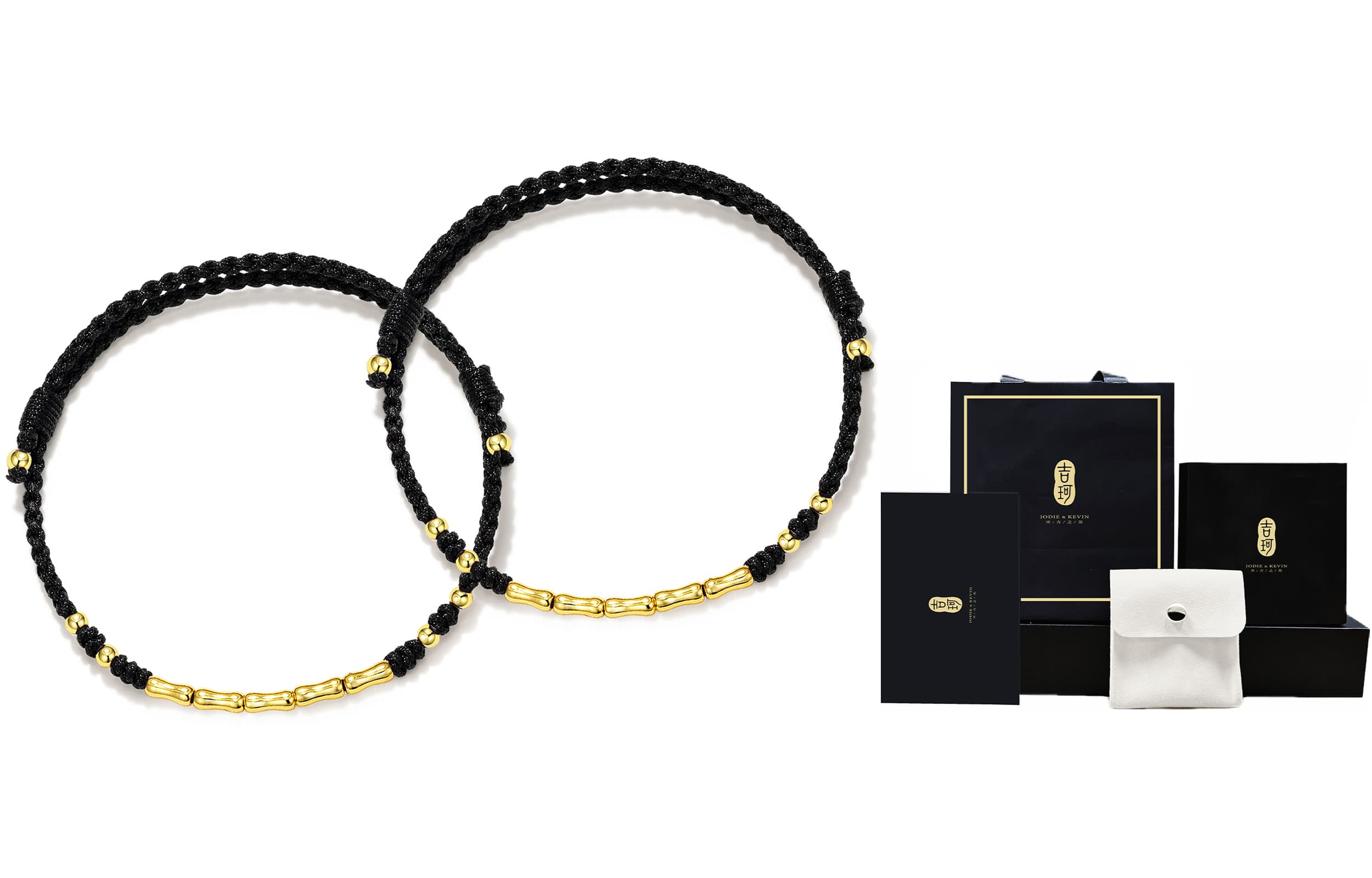 Плетеные браслеты-нитки Jodie&Kevin унисекс