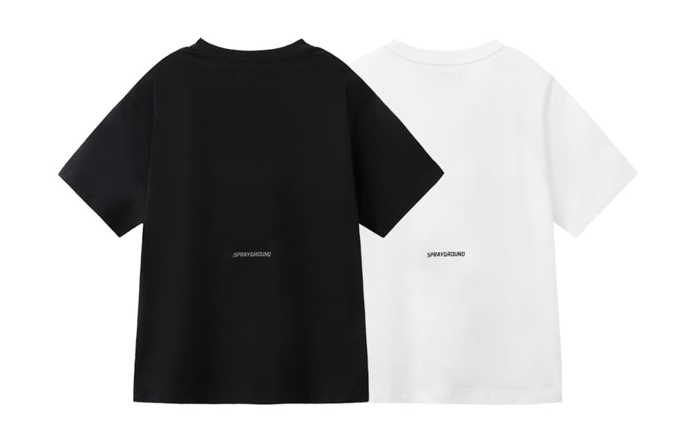 SPRAYGROUND Летние свободные футболки с круглым вырезом и короткими рукавами унисекс