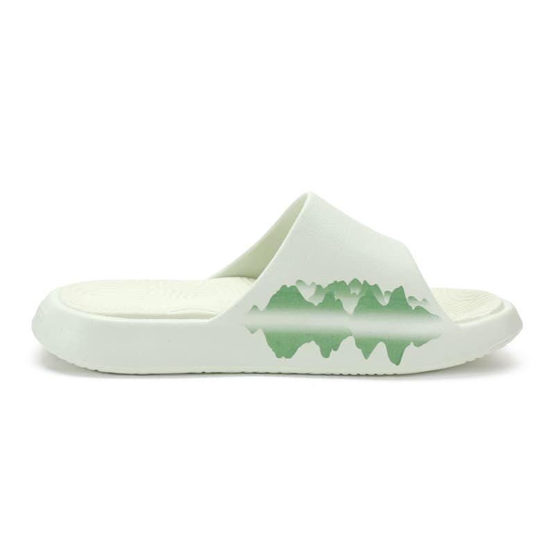 Мужские тапочки PEAK State Extreme Triangle 2.0 Quiet Slide, ярко-зеленый цвет