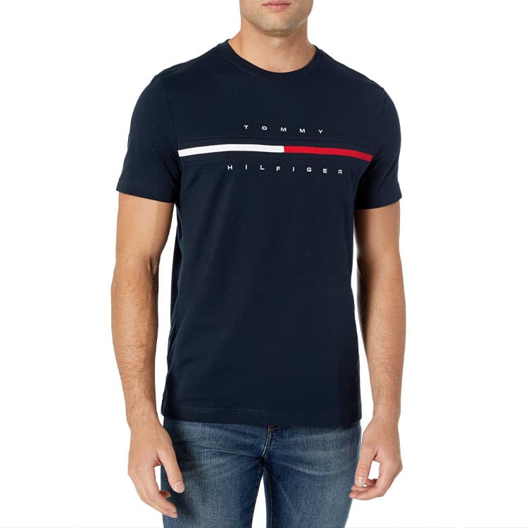 Tommy Hilfiger Футболка Мужская Темно-Синяя