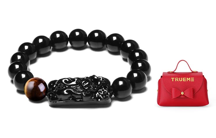 TRUE ME Обсидиановые браслеты мужские
