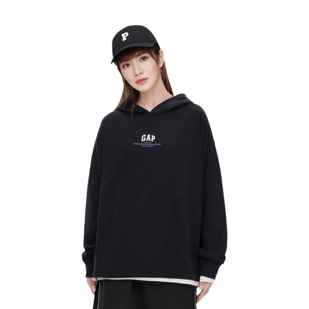 Толстовка GAP унисекс серо-белая