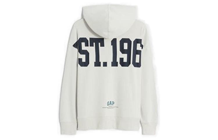 Толстовка GAP унисекс серо-белая